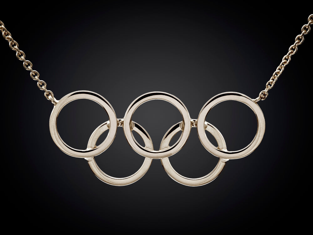Olympische Spelen | Olympisch collier van zilver groot