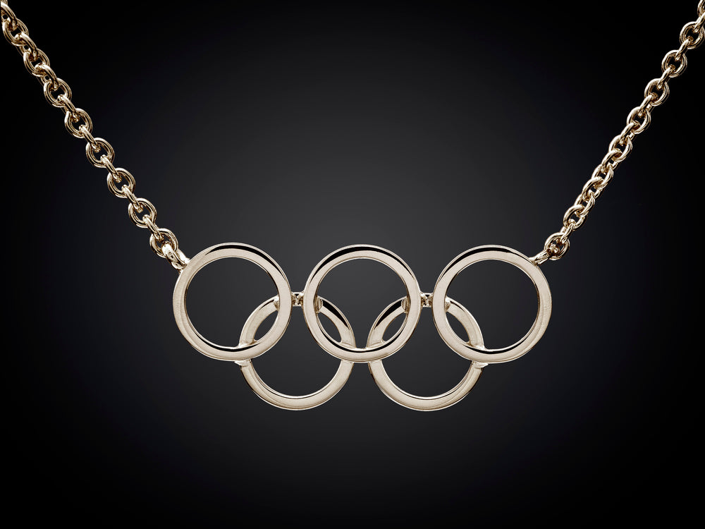 Olympische Spelen | Olympisch collier van zilver klein